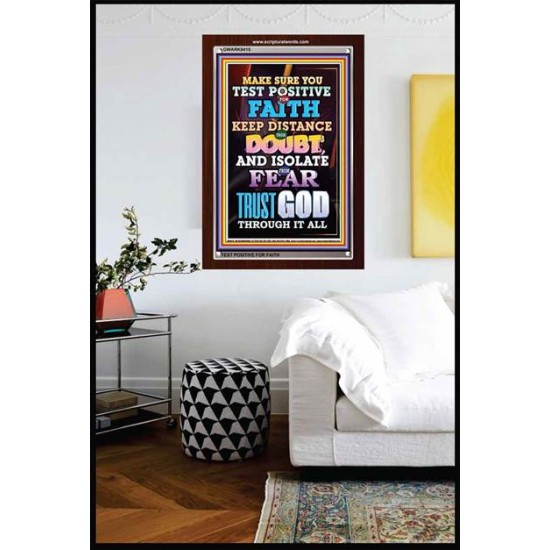 TRUST GOD AT ALL TIMES   Biblical Paintings Acrylic Glass Frame   (GWARK8415)   