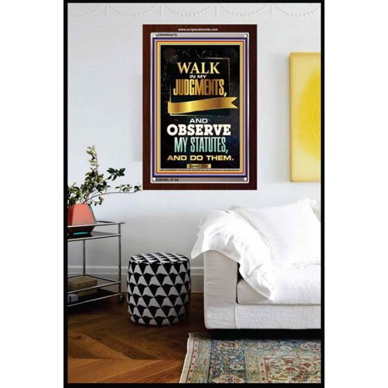 WALK IN MY JUDGEMENTS   Printable Bible Verse to Framed   (GWARK8479)   