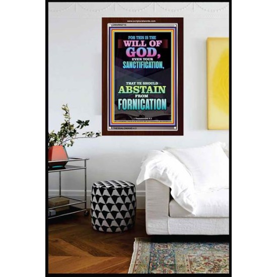 ABSTAIN FROM FORNICATION   Scripture Wall Art   (GWARK8715)   