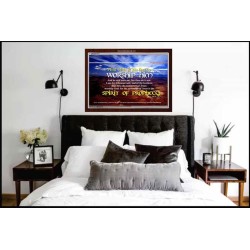 WORSHIP HIM   Custom Framed Bible Verse   (GWARK1511)   "33X25"