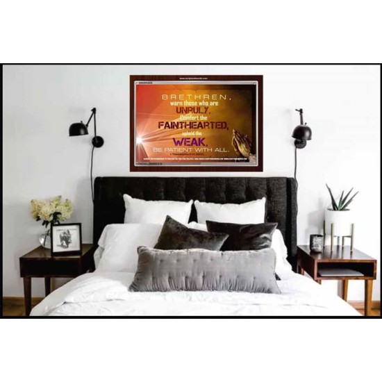 UPHOLD THE WEAK   Inspirational Wall Art Frame   (GWARK4008)   