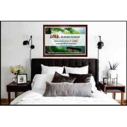 WHO SHALL ABIDE IN THY TABERNACLE   Decoration Wall Art   (GWARK4049)   "33X25"