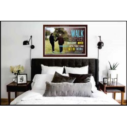 WALK WITH THE WISE   Custom Framed Bible Verses   (GWARK4294)   "33X25"