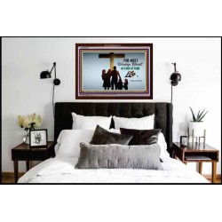 WORSHIP CHRIST   Christian Framed Art   (GWARK4349)   "33X25"