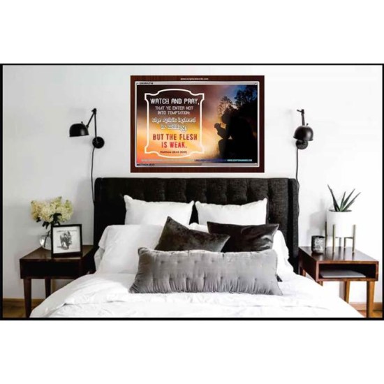 WATCH AND PRAY   Scripture Art Prints Framed   (GWARK4746)   