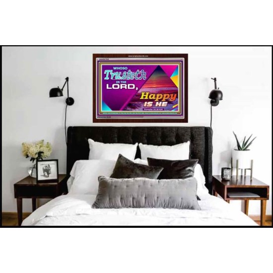 TRUST IN THE LORD   Framed Bedroom Wall Decoration   (GWARK7920)   