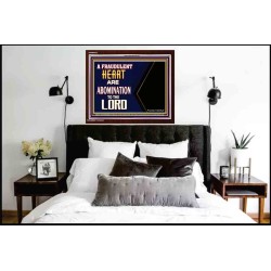 WHAT ARE ABOMINATION TO THE LORD   Large Framed Scriptural Wall Art   (GWARK9273)   "33X25"