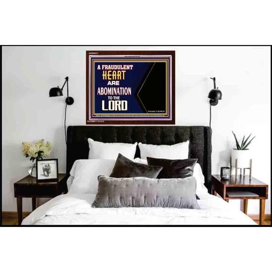 WHAT ARE ABOMINATION TO THE LORD   Large Framed Scriptural Wall Art   (GWARK9273)   