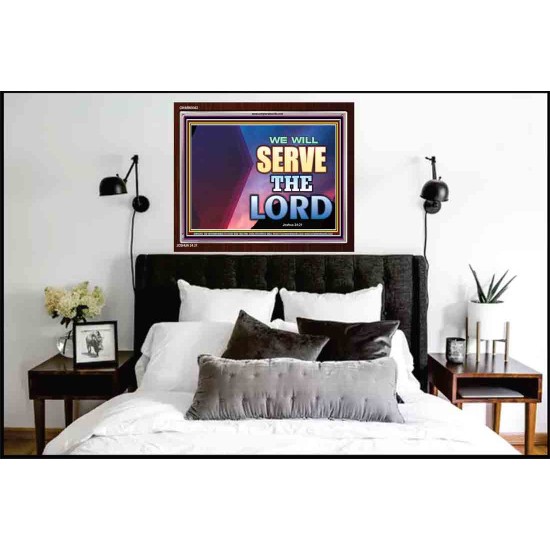 WE WILL SERVE THE LORD   Frame Bible Verse Art    (GWARK9302)   