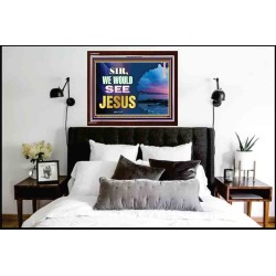 SIR WE WOULD SEE JESUS   Contemporary Christian Paintings Acrylic Glass frame   (GWARK9507)   