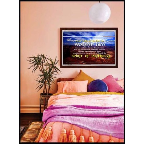 WORSHIP HIM   Custom Framed Bible Verse   (GWARK1511)   