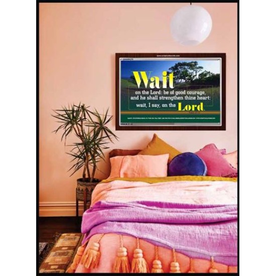 WAIT ON THE LORD   Contemporary Wall Decor   (GWARK270)   