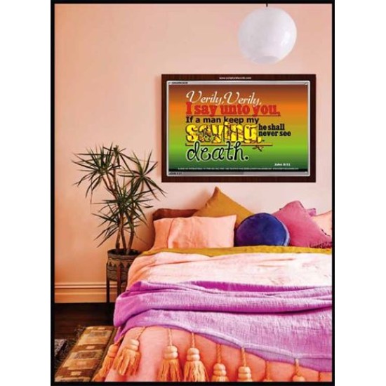 VERILY VERILY   Scripture Art Prints Framed   (GWARK3838)   