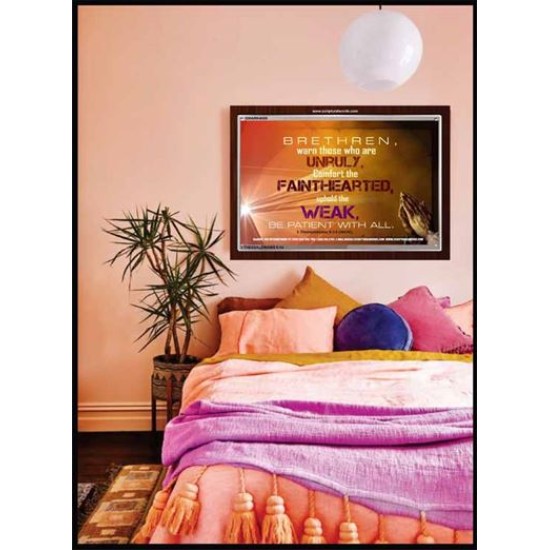 UPHOLD THE WEAK   Inspirational Wall Art Frame   (GWARK4008)   