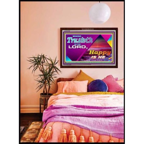 TRUST IN THE LORD   Framed Bedroom Wall Decoration   (GWARK7920)   