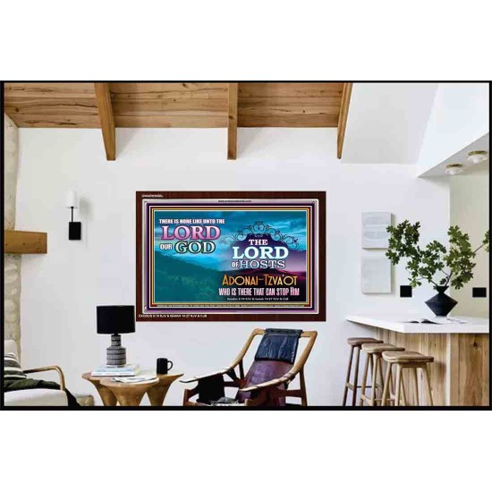 ADONAI TZVA'OT - LORD OF HOSTS   Christian Quotes Frame   (GWARK8650L)   