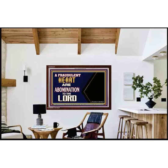 WHAT ARE ABOMINATION TO THE LORD   Large Framed Scriptural Wall Art   (GWARK9273)   