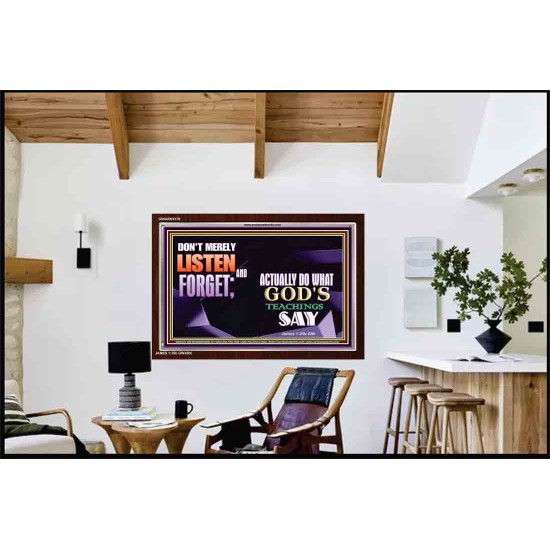 ACTUALLY DO WHAT GOD'S TEACHINGS SAY   Printable Bible Verses to Framed   (GWARK9378)   