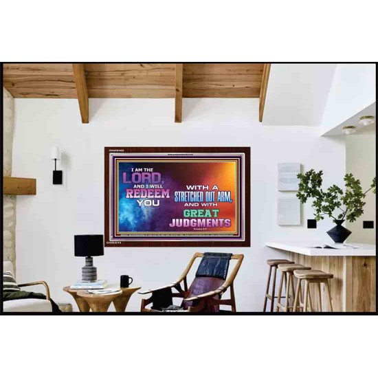 A STRETCHED OUT ARM   Bible Verse Acrylic Glass Frame   (GWARK9482)   