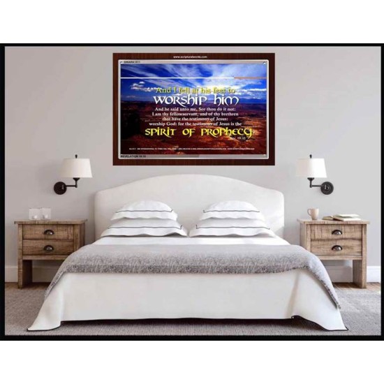 WORSHIP HIM   Custom Framed Bible Verse   (GWARK1511)   