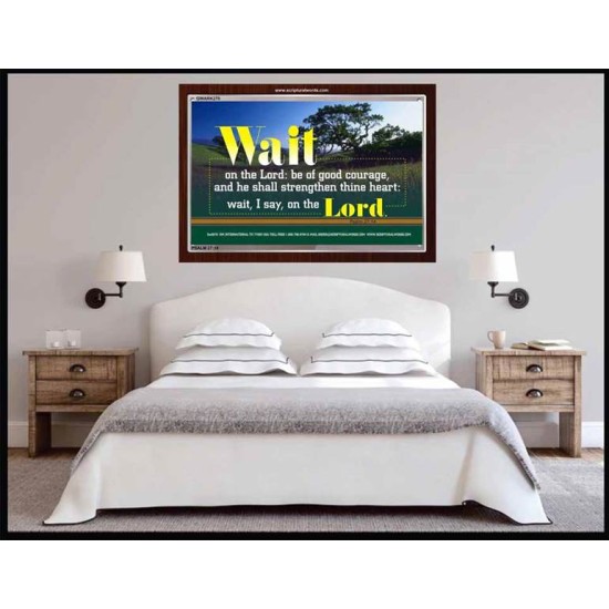 WAIT ON THE LORD   Contemporary Wall Decor   (GWARK270)   