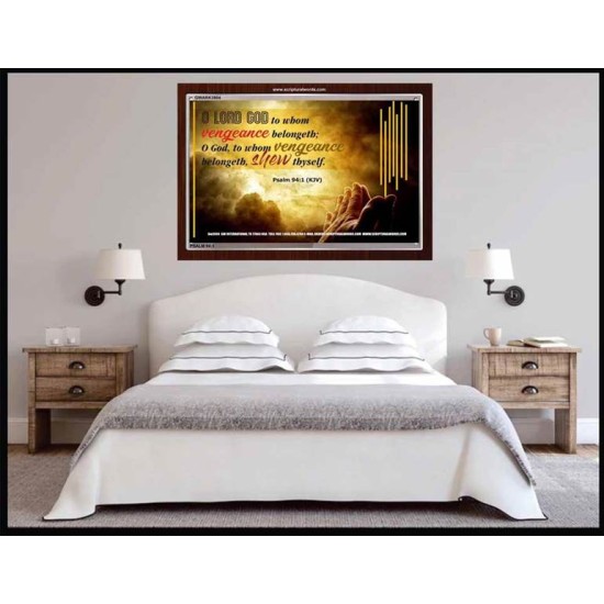 VENGEANCE BELONGS TO GOD   Acrylic Glass Frame Scripture Art   (GWARK3904)   