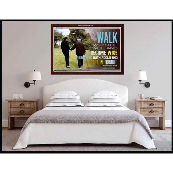 WALK WITH THE WISE   Custom Framed Bible Verses   (GWARK4294)   