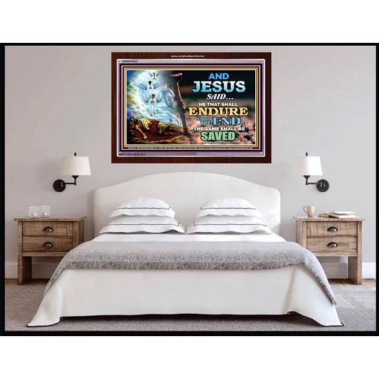 YE SHALL BE SAVED   Unique Bible Verse Framed   (GWARK8421)   