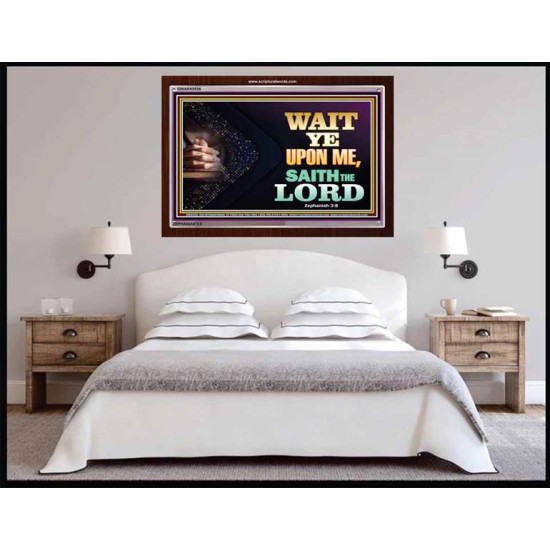 WAIT UPON THE LORD   Bible Scriptures on Forgiveness Acrylic Glass Frame   (GWARK8936)   