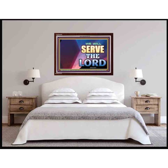 WE WILL SERVE THE LORD   Frame Bible Verse Art    (GWARK9302)   