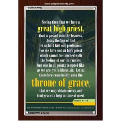 APPROACH THE THRONE OF GRACE   Encouraging Bible Verses Frame   (GWARK080)   