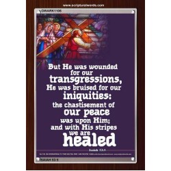 WOUNDED FOR OUR TRANSGRESSIONS   Inspiration Wall Art Frame   (GWARK1106)   