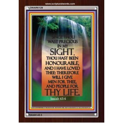 YOU ARE PRECIOUS IN THE SIGHT OF THE LORD   Christian Wall Dcor   (GWARK129)   "25X33"