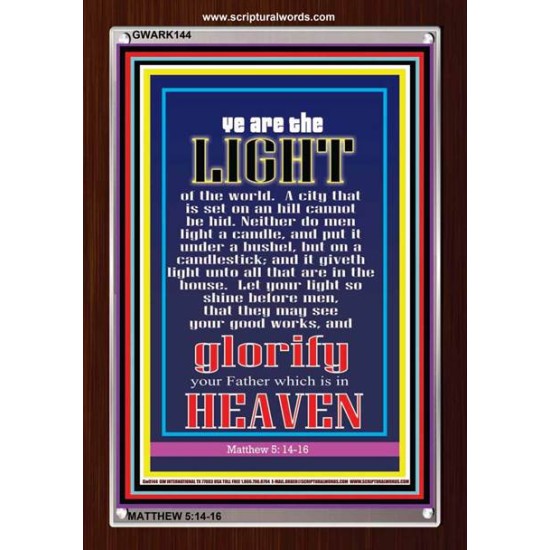 YOU ARE THE LIGHT OF THE WORLD   Bible Scriptures on Forgiveness Frame   (GWARK144)   