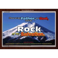 ROCK OF MY SALVATION   Bible Verse Acrylic Glass Frame   (GWARK2020)   