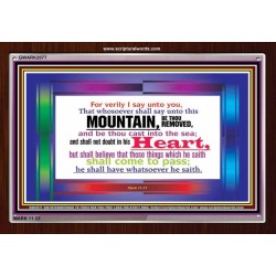 VERILY I SAY   Christian Frame Wall Art   (GWARK2077)   "33X25"