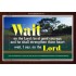 WAIT ON THE LORD   Contemporary Wall Decor   (GWARK270)   "33X25"