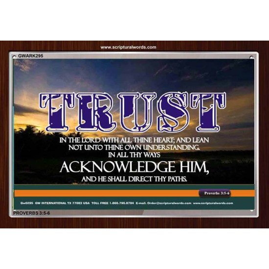 TRUST IN THE LORD   Modern Wall Art   (GWARK295)   