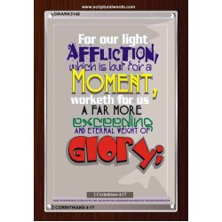 AFFLICTION WHICH IS BUT FOR A MOMENT   Inspirational Wall Art Frame   (GWARK3148)   