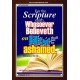 WHOSOEVER BELIEVETH   Acrylic Glass Frame Scripture Art   (GWARK3297)   