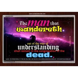 UNDERSTANDING   Inspirational Bible Verse Framed   (GWARK3351)   "33X25"