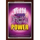 WITH POWER   Frame Bible Verses Online   (GWARK3422)   