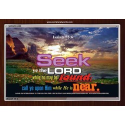 SEEK YE THE LORD   Bible Verse Frame Online   (GWARK3488)   