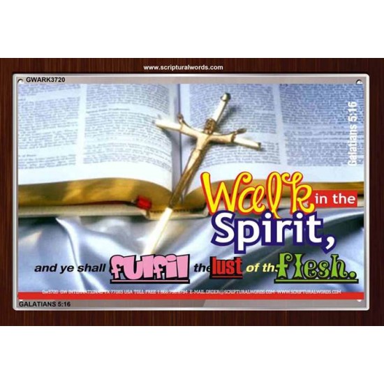 WALK IN THE SPIRIT   Framed Bible Verse   (GWARK3720)   