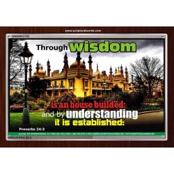 WISDOM AND UNDERSTANDING   Scripture Wall Art   (GWARK3782)   "33X25"