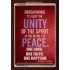 UNITY OF THE SPIRIT   Acrylic Glass Frame Scripture Art   (GWARK3995)   "25X33"