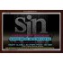 SIN   Framed Bible Verse Online   (GWARK4095)   "33X25"