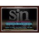 SIN   Framed Bible Verse Online   (GWARK4095)   
