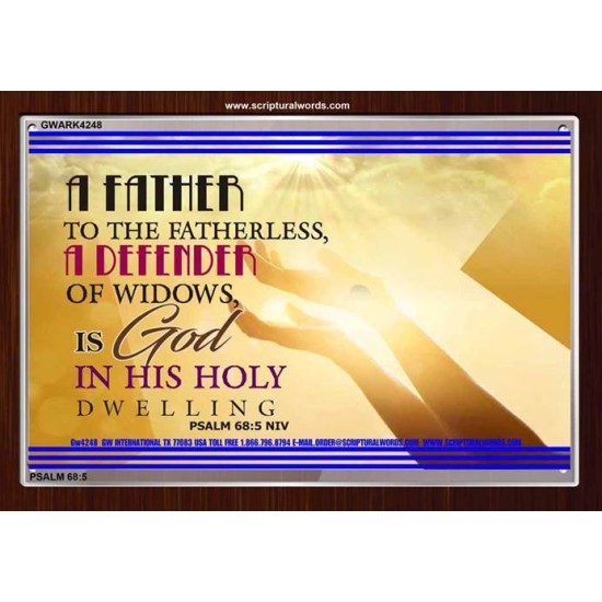 A FATHER TO THE FATHERLESS   Christian Quote Framed   (GWARK4248)   