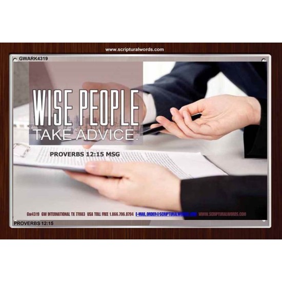 WISE PEOPLE   Bible Verses Frame Online   (GWARK4319)   